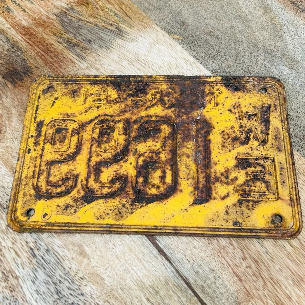 VINTAGE 1951 TEXAS Automobile Car LICENSE PLATE WE 1699 Passenger Antique